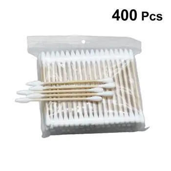 

400Pcs Cotton Swabs Double-end Disposable Ear Cleaning Swab Tools for Women