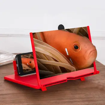 

Mobile Phone Screen Magnifier 3X Magnification Pullable Screen Universal Phone Foldable Holder Stand