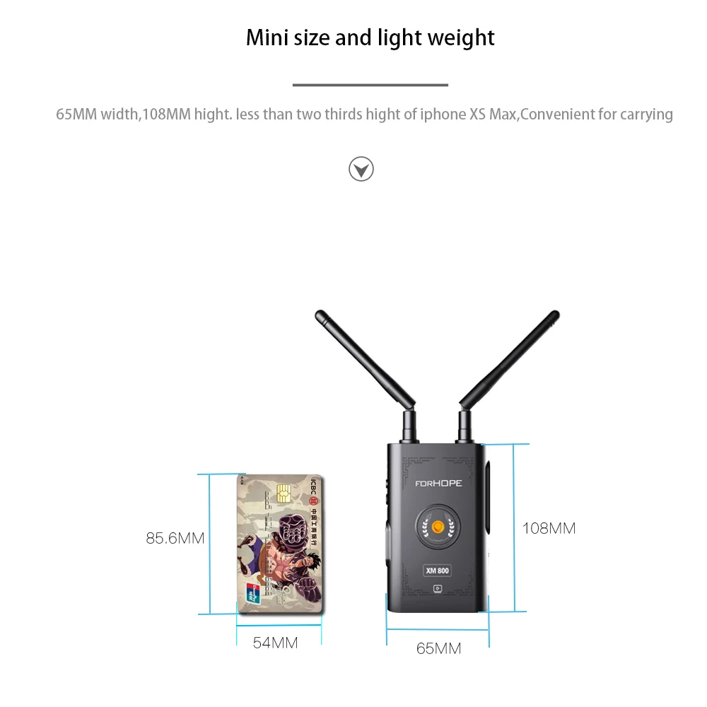 XM800 800ft Беспроводная система передачи аудио связь HDMI планшетный телефон Мониторинг для камеры фотостудии фотографии