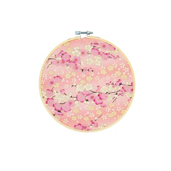 

(5pcs/set) original design Nature Bamboo round and fabric wall decorations Children's room decor multicoloure Printing No.QS18-7