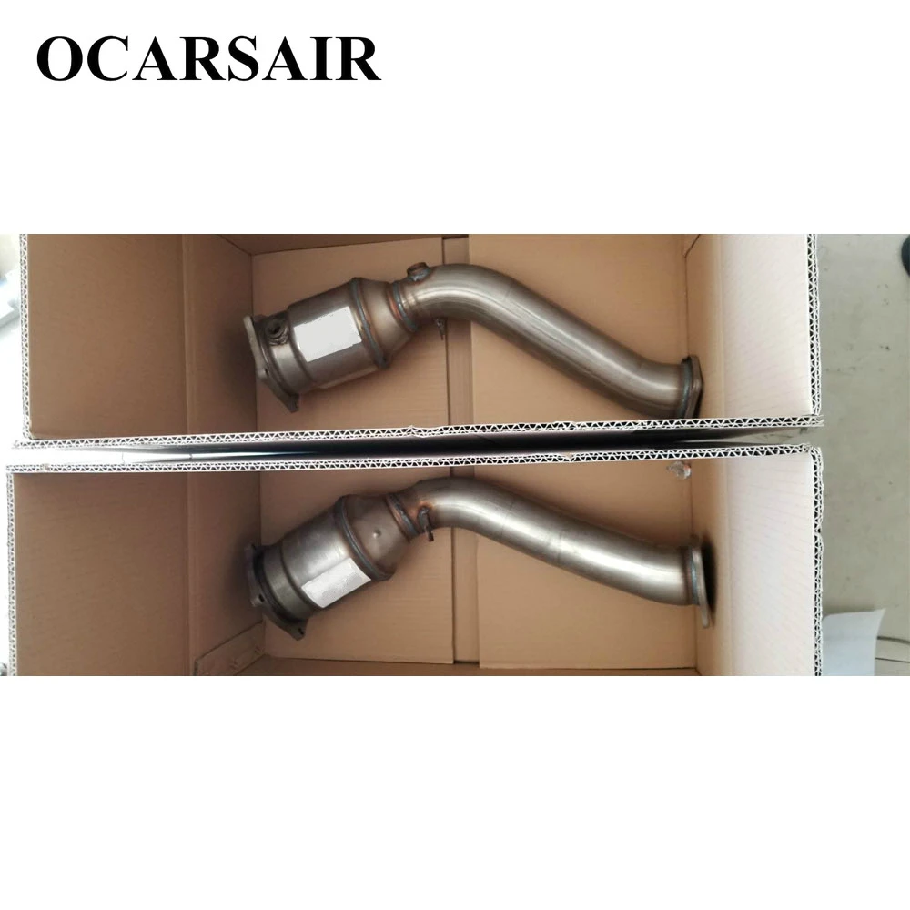 

For Porsche Cayenne Turbo 4.8T V8 - Gas 2011-2018 With turbocharger Front Catalytic Converter New #958113021FX 958113022DX