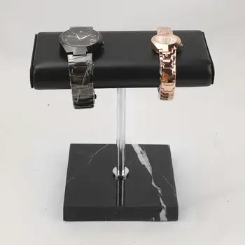 

Marble Base & PU Holder Watch Display Stand Retail Shop Jewelry Organizer Stands