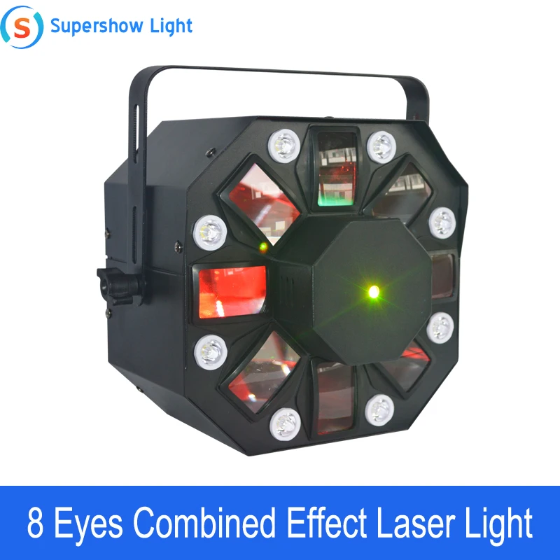 Лазерный стробоскоп светодиодный Цветок 3in1 лазерный луч диско звезда Strobe