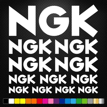 

For 1Set NGK 12 Stickers Autocollants Adhesifs Auto Moto Voiture Sponsor Marques