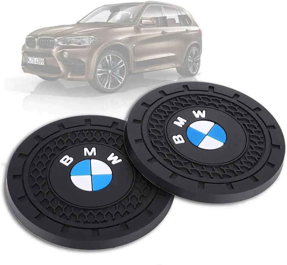 2 шт. подставка под чашку с логотипом автомобиля аксессуары для BMW
