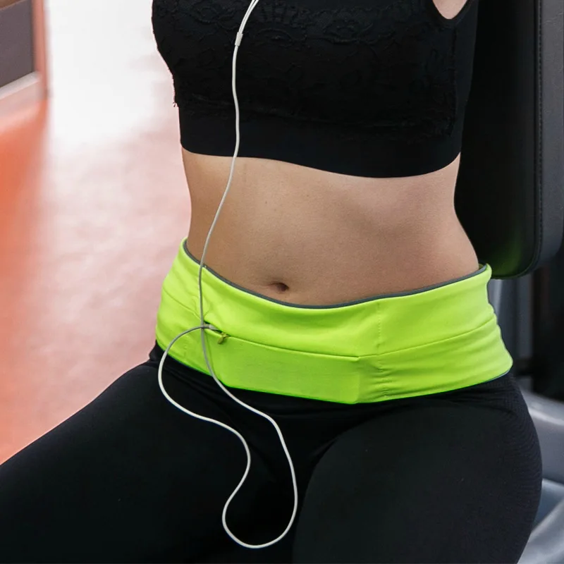 QUESHARK Invisible Running Waist Bag Lightweight Thin Marathon Yoga Jogging Cycling Belt 7 Inch Mobile Phone Sports Fanny Pack 3