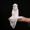 PINNY White Porcelain Dharma Master Decoration Statue Ceramic Crafts Decorative Zen Creative Ornaments Plaster Figures 4