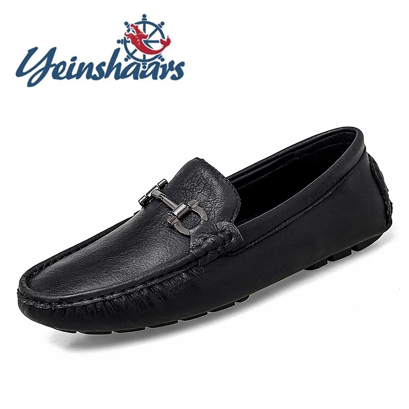 

New Loafers Men Business Formal Men Shoes Leather Spring Autumn Non-Slip Walking Shoes Lightweight Driving Shoes Plus Size 39-48