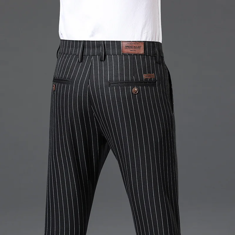 Men's Bamboo Fiber Stretch Business Pants Autumn Classic Style