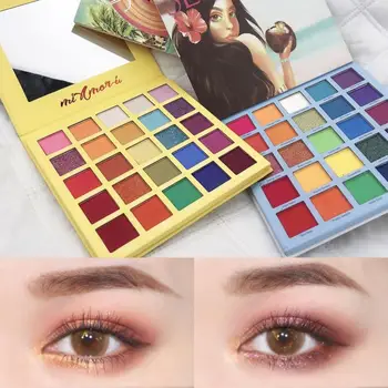 

25color Matte Pearlescent Eyeshadow Palette Glitter Highlighter Shimmer Make up Pigment Eyeshadow Makeup Palette Gift TSLM2