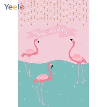 

Yeele Birthday Party Photocall Wild Flamingos River Photography Backdrops Personalized Photographic Backgrounds For Photo Studio