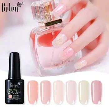 Online Belen Französisch Nude Glänzende Gel Polnisch Tränken Weg Vom UV LED Nagel Lack Primer Gel Polnischen Salon Pediküre Maniküre 10ML