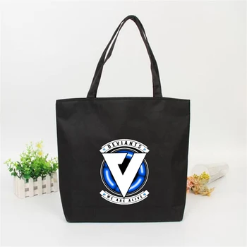 

Hot Game logo Printed Shopping Bag Women Canvas Shoulder Bag Female Large-capacity Handbags Tote Harajuku Shopper Bag