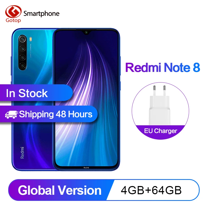 Xiaomi Redmi Note 8 глобальная версия смартфона с 48 мегапиксельной камерой Snapdragon 665 6 3fhd 4000