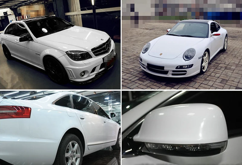 White Gloss Vinyl Wrap Sticker-5