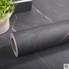Thick Wear-resistant Marble Paper Granite PVC Wallpaper Roll Kitchen Countertop Furniture Renovated Wall Sticker Easy To Remove