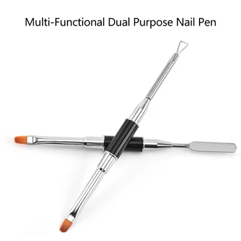 

5Pcs/pack Gel Extension Brush & Picker Dual Purpose Nail Art Brush Pen Acrylic UV Builder Gel Nails Extension Brush Pen Set