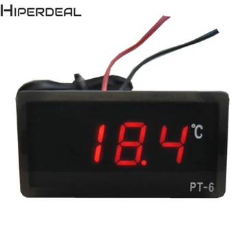 

HIPERDEAL Digital LED Thermometer Temperature Detector Red 20cm Power Cable Length Digital LED Thermometer Temperature -50C-110C