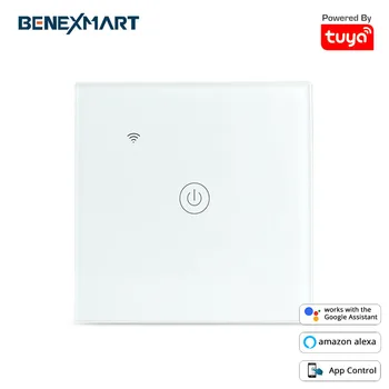 

Tuya wifi Light Switch Touch Switch Neutral Require Smart Wall interruptor 1 3 Gangs EU Standard Work with Alexa Google Home