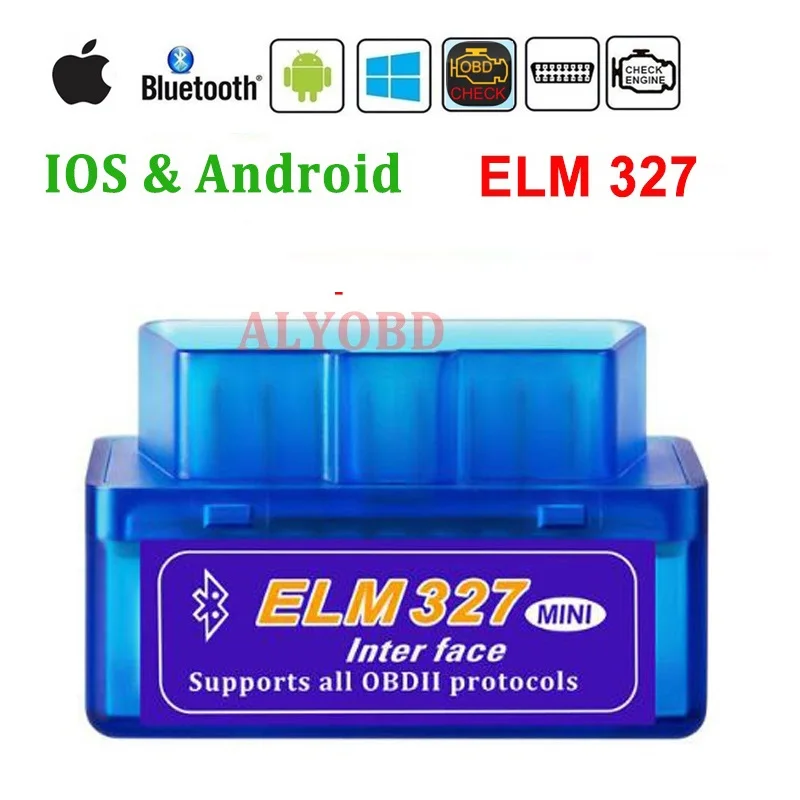 Автомобильный bluetooth-считыватель кодов ошибок ELM327 считыватель для Windows/Android и IOS