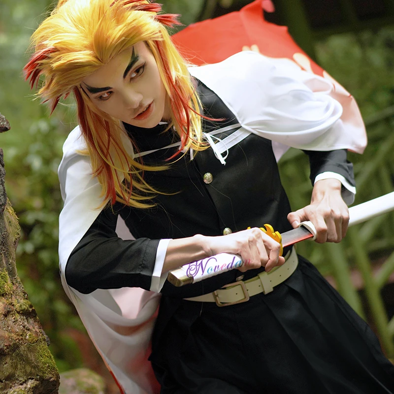 Novedan Rengoku Kyoujurou Cosplay Anime Demon Slayer Costume Kimono Kimetsu No Yaiba Uniforms Wig -Zentai shop online H0122a4b66b274943a4baeca485cdbb53q.jpg