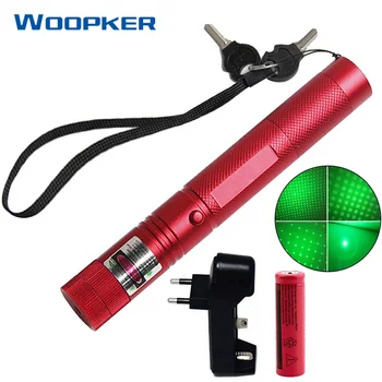 

5mW Green Laser Pen Lazer Sight 5000m 532 nm Powerful Lasers 303 Pointer with Battery and Charger