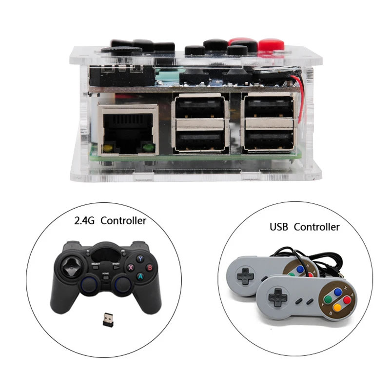 Mini Video Game Console 2.2-inch HD LCD Screen Raspberry Pi 3B Retro Handheld Game Player Built-in 10000+ Games
