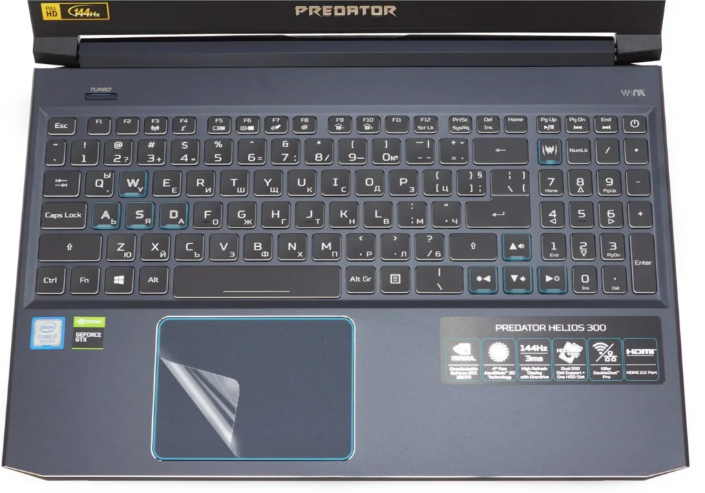 Per Acer Predator Helios 300 2019 (2019) 15.6 Pollici Touch Pad Opaca Touchpad Autoadesivo Della Pellicola Trackpad Protector