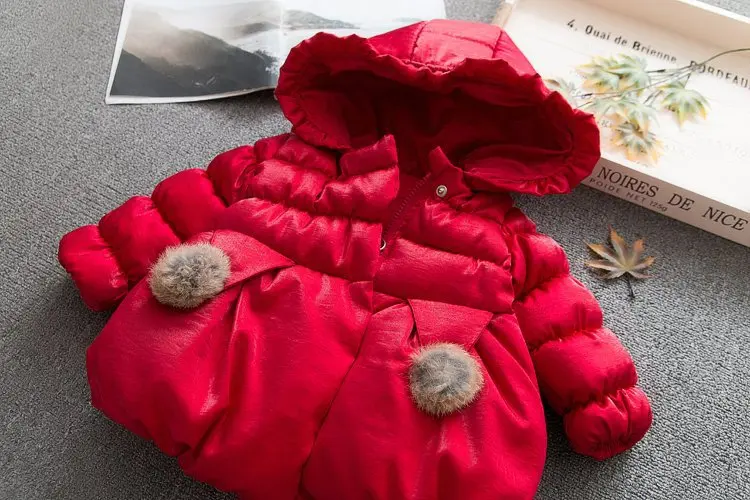 Для маленьких девочек, пальто, одежда, дети, Зимние куртки для девочек дутая куртка с капюшоном детское зимнее пальто толстое теплое приталенное пальто хлопковая верхняя одежда для детей ясельного возраста Костюмы