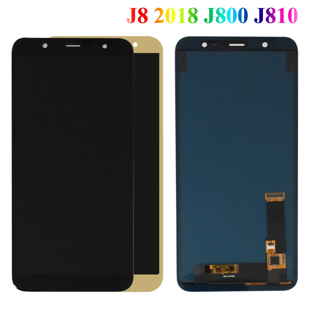 TFT For Samsung Galaxy J8 J810 SM-J810F LCD Display Screen replacement for Samsung SM-J810Y SM-J810G Display lcd screen module