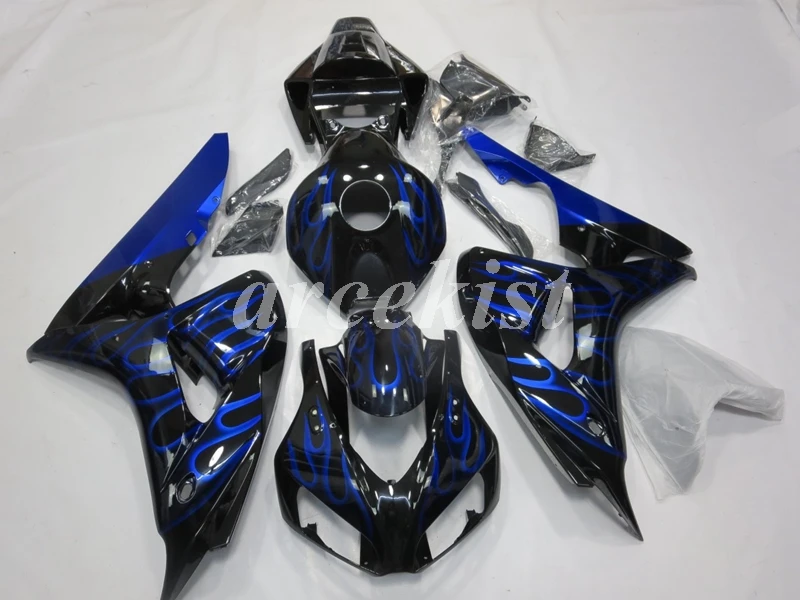 

Top Injection Mold New ABS Fairings kit Fit For CBR1000RR 2006 2007 06 07 1000 RR CBR1000 body set Flame blue