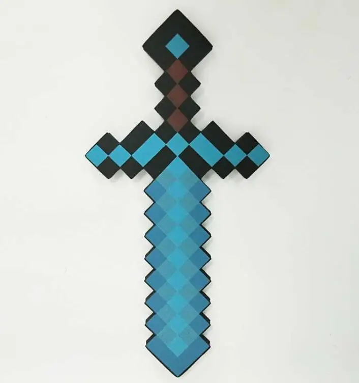 60 см Высокое качество Безопасный EVA мечи идеально Minecraftedt мечи со стразами с длинными Ножи экшн вечерние игрушки рождественские подарки для детей