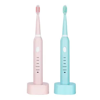 

Sonic Electric Toothbrush Battery Operated With 4x Brush Heads Oral Hygiene Health Products Usb Rechargeable Toothbrush
