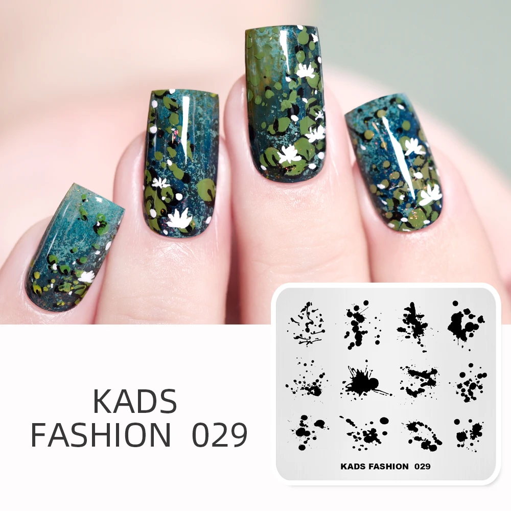 

Шаблоны для ногтей KADS 029, шаблоны для штампов, шаблоны для стемпинга, трафареты для нейл-арта