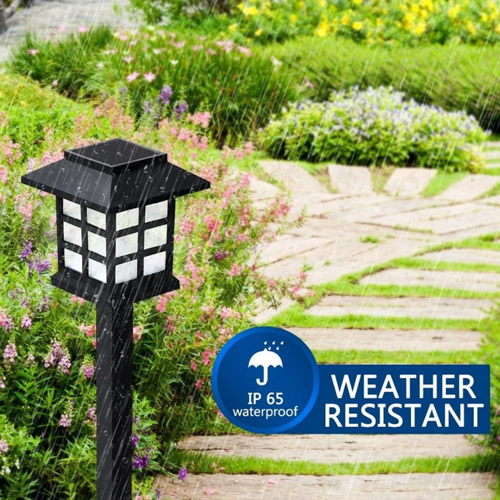 2 4 6 8pcs LED Solar Pathway Lights Waterproof Solar Lawn Lamps Outdoor Garden Landscape Path Yard Patio Walkway Light Dropship 9