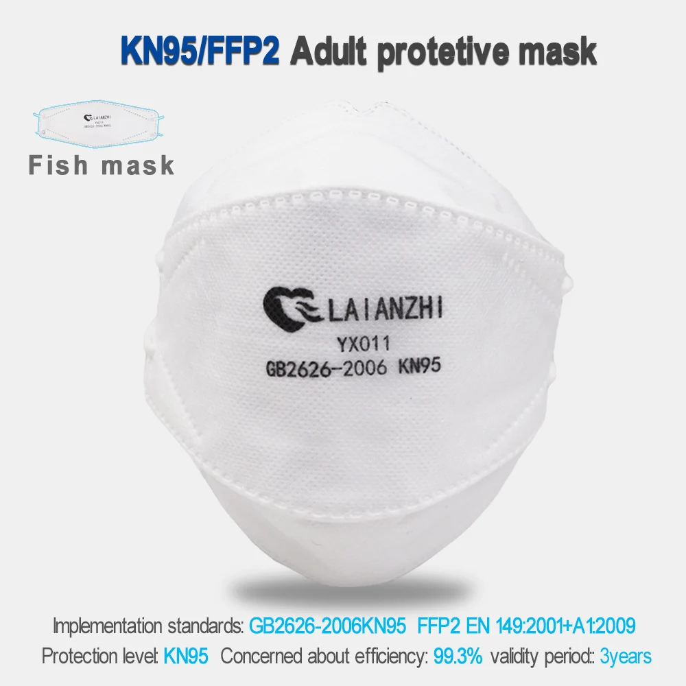 Détail des couches filtrantes d'un masque FFP2.