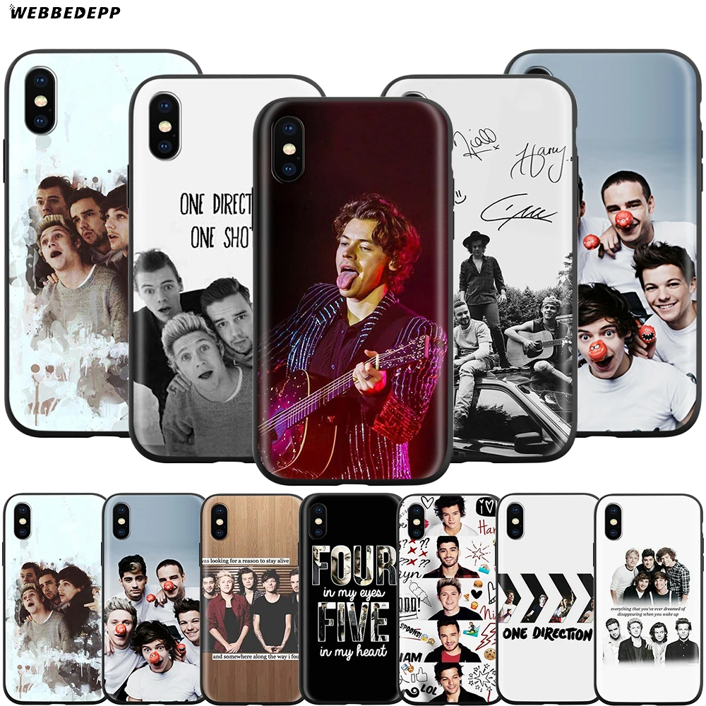 Webbedepp One Direction чехол для Apple iPhone 12 Mini 11 Pro XS Max XR X 8 7 6 6S Plus 5 5S SE|Бамперы| |