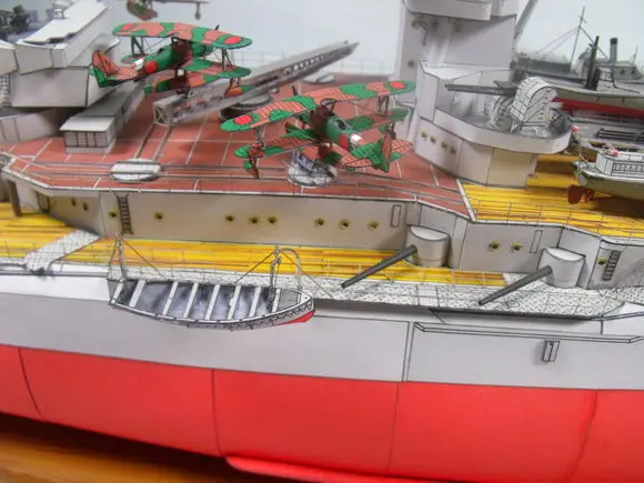 Paper Model Japanese Warship Model With Length  About 80 cm 5