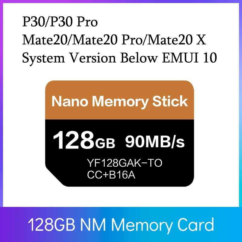 

CB16A NM Card 128GB Nano Memory Card For Huawei P30 Pro Mate20 Pro Mate 20 RS With USB3.1 Gen 1 Type C