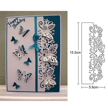 

Butterfly Border Frame Metal Cutting Dies Stencil for DIY Scrapbooking Embossing Photo Album Decor Card Craft Die Cut 2020