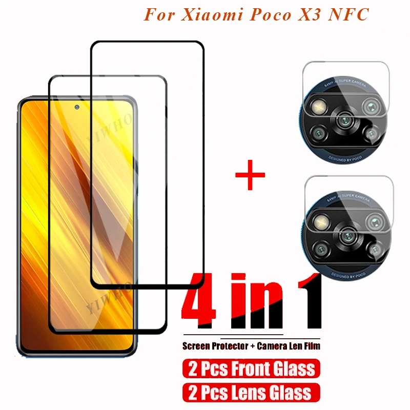4in1 für xiaomi wenig x3 nfc Coque kamera schutz glas für xiaomi poco x3 nfc x3 poco x 3 pocox3 pocophonex3 kamera glas