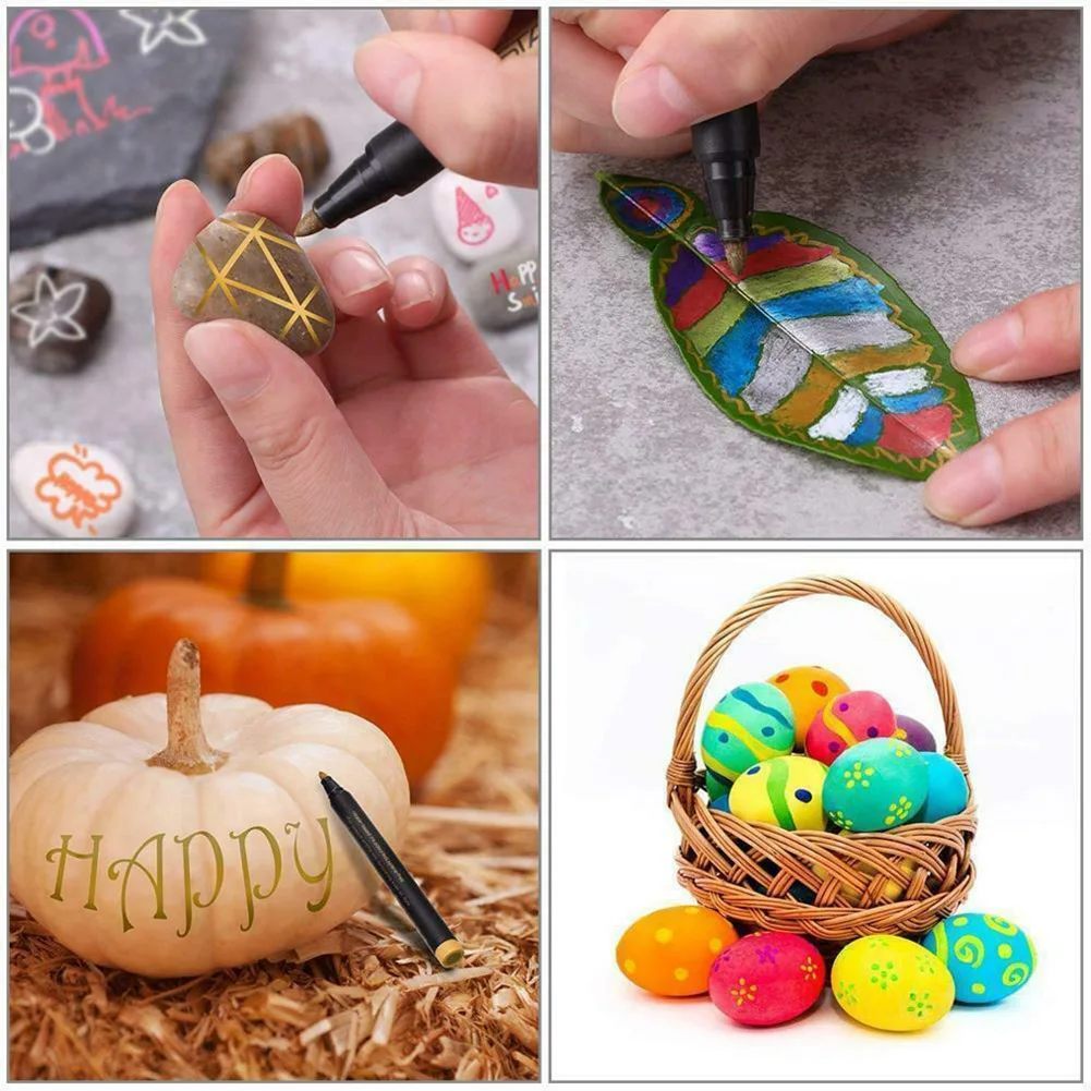 10 Pcs Waterproof Paint Marker Pen Safe Gift Portable Graffiti for Student Writing JHP-Best
