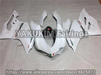 

Motorcycle Fairings For Ducati 1299 959 Panigale 2015 2016 2017 2018 ABS Injection Molded Complete Bodywork Kit white Custom