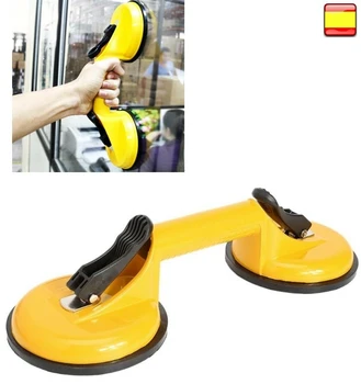 

Ventosa doble para cristal vidrio azulejos piedra pulida laminas de metal