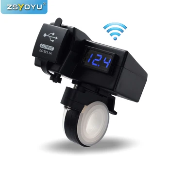 

Professional Factory Dual USB Motorcycle Mobile Phone Charger With Customized Motorcycle USB Charger Waterproof GPS Voltmeter