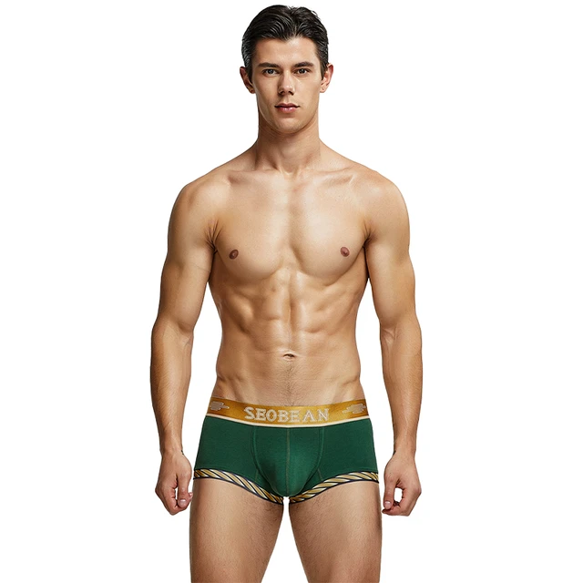 SEOBEAN 2020 New Boxer Shorts Men Underwear Underpants Sexy boxer