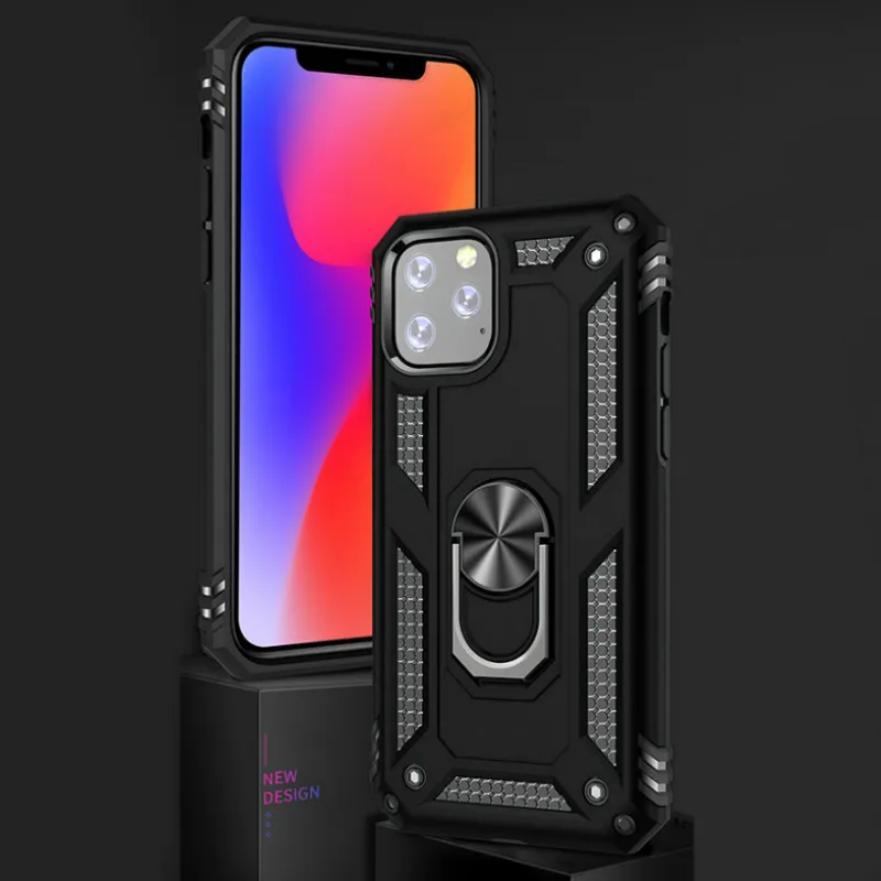 Сверхмощный чехол для телефона iPhone 11 Pro Xs Max X Xr 6S 6 7 8 Plus Крутое мужское кольцо