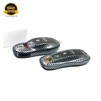 

Car key case cover For Porsche Cayenne 9YA Panamera971 Macan911 718 Boxster key holder cap fob protection replacement key case