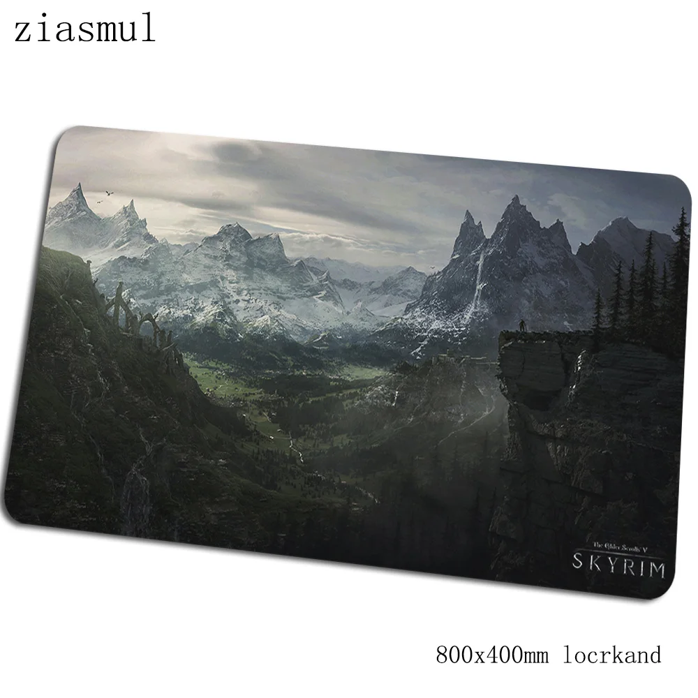 Коврик для мыши skyrim 800x400x3 мм коврики xl Коврик для компьютерной мыши игровые аксессуары великолепные игровые коврики и чехлы игры pc gamer - Цвет: Size 800x400x3mm