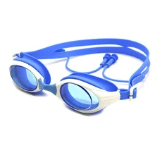 Gelang год стиль для плавания при близорукости очки высокой четкости Анти-туман Водонепроницаемый цельная силиконовая затычка для ушей очки